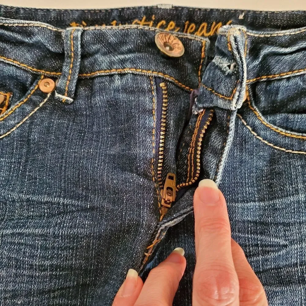 Adorable Justice jeans skirt